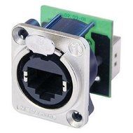 RJ45 chassisdeel, nikkel